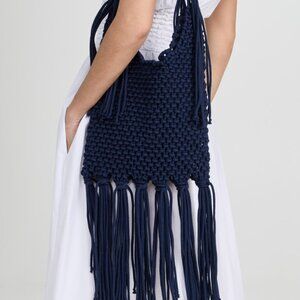 Anthropologie Aqua Bendita Cady Tote. Navy. NWT.